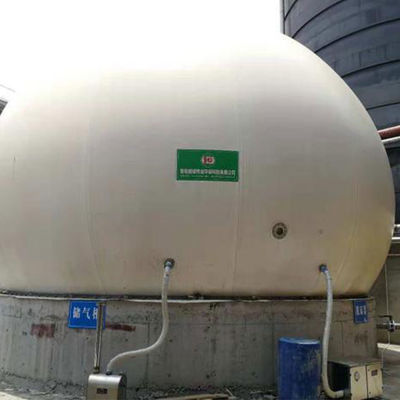 کیفیت  PES PVC PDFE Double Membrane Biogas Holder Gas Holder In Biogas Plant کارخانه