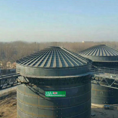 کیفیت  WWTP 800m3 Biogas Digester Tank RNG Anaerobic Digester Septic Tank کارخانه