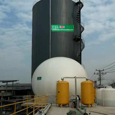 نگهدارنده گاز کارخانه بیوگاز مقاوم در برابر خوردگی 0.7mm-1.5mm ضخامت برای گاز ذخیره سازی